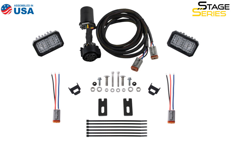 Toyota Tundra LED Light Kit - Rear - Diode Dynamics - Stage Series Reverse Light Kit - C1 Sport - Red - `22-`27